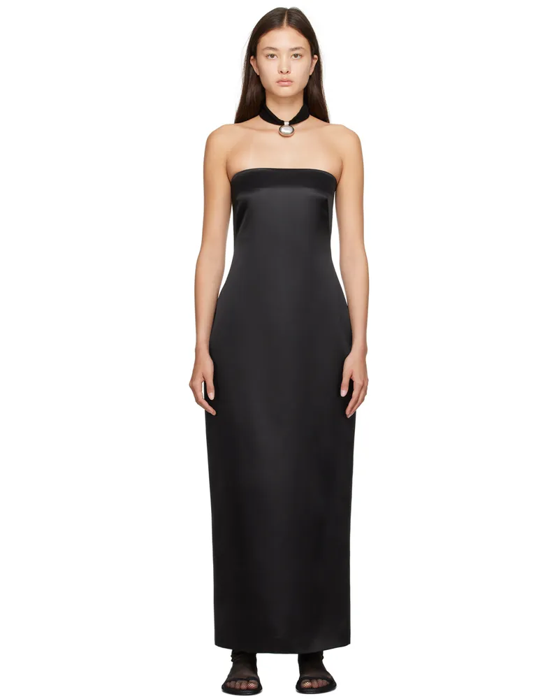 The Row Black Reeta Maxi Dress Black