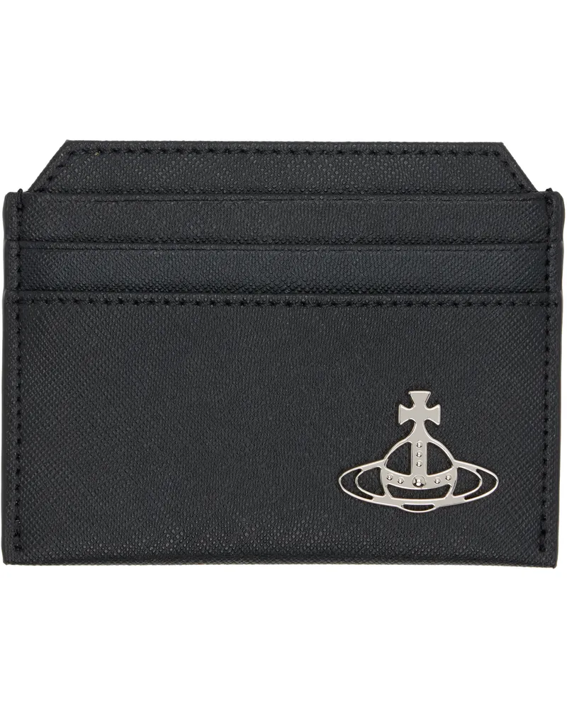 Vivienne Westwood Black Slim Card Holder Aw24-black