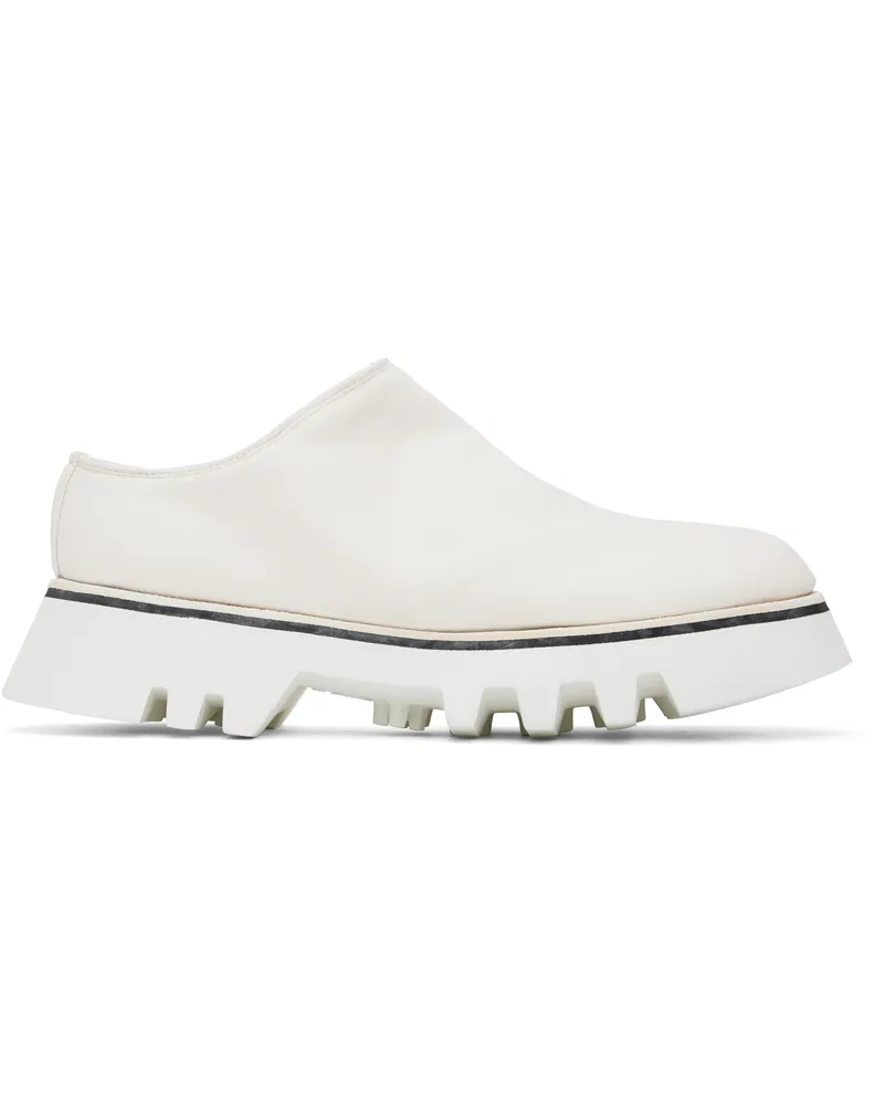 GUIDI White Soft Horse Full Grain Slip-on Loafers Co00t