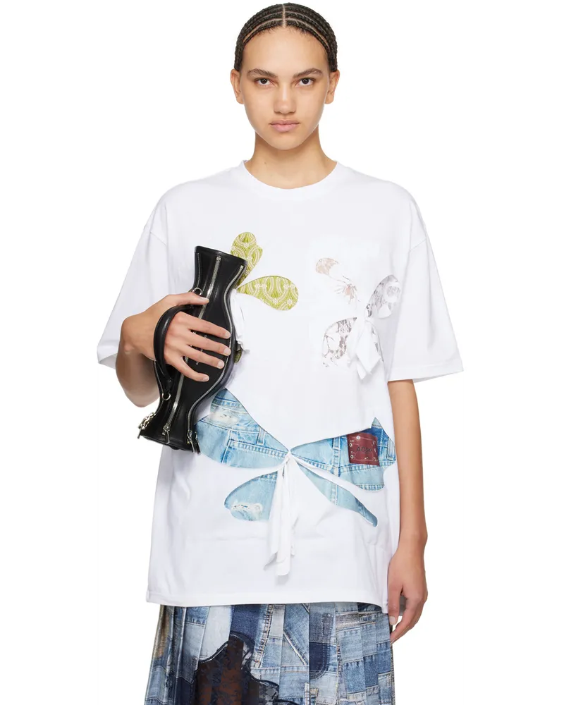 Andersson Bell White Kyra Blooming Flowers T-Shirt White