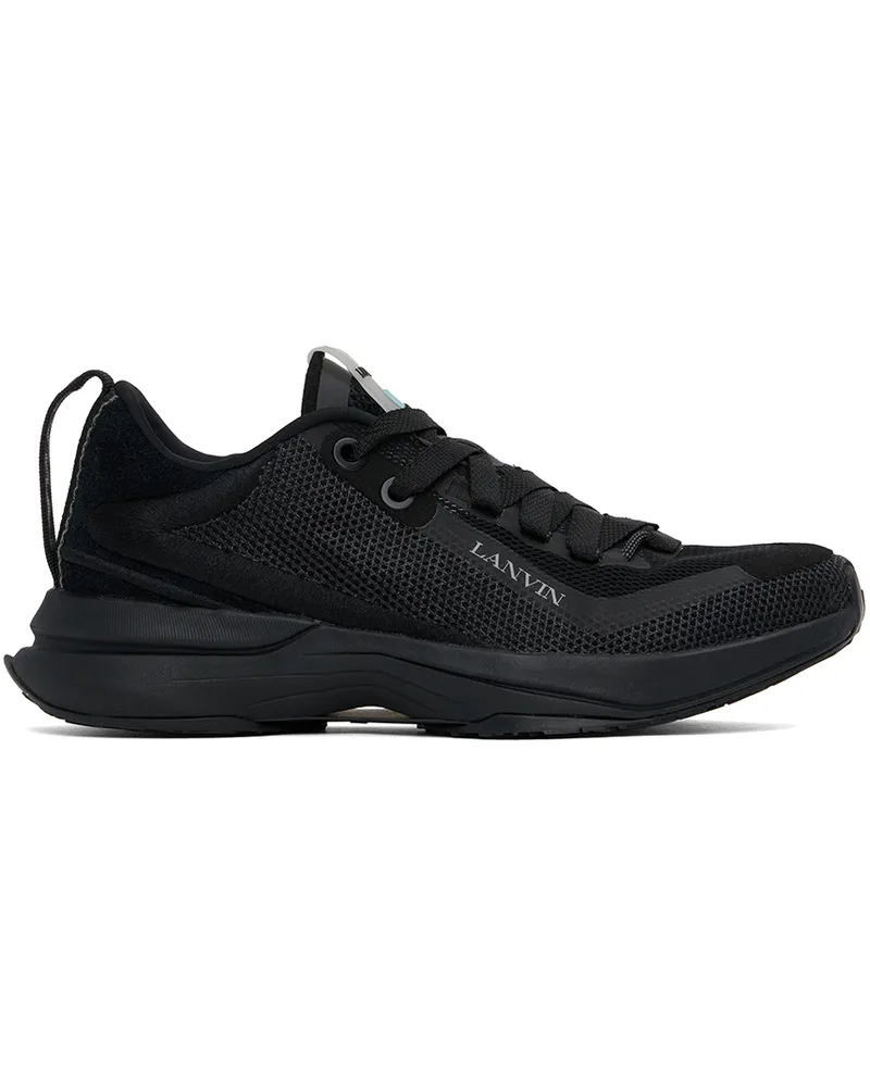 Lanvin Black L-I Mesh Sneakers 1010