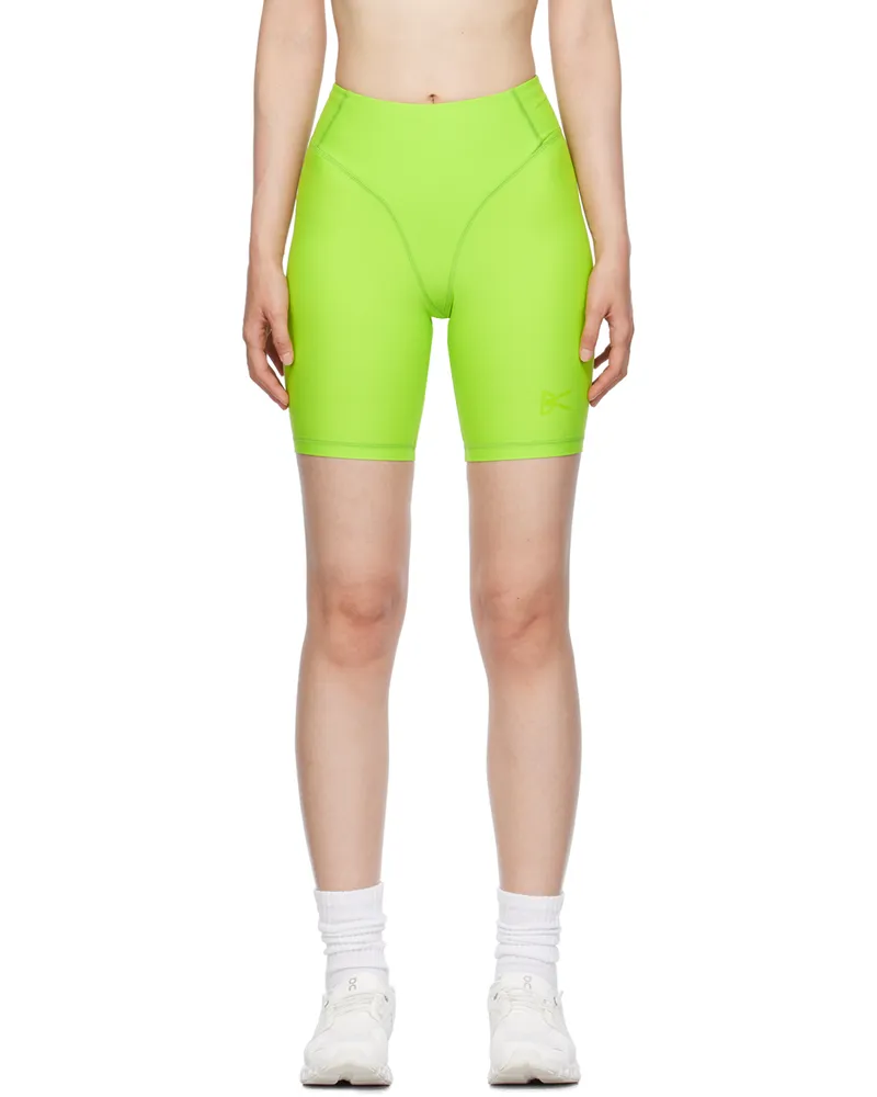 District Vision Green Pocketed Shorts Lime