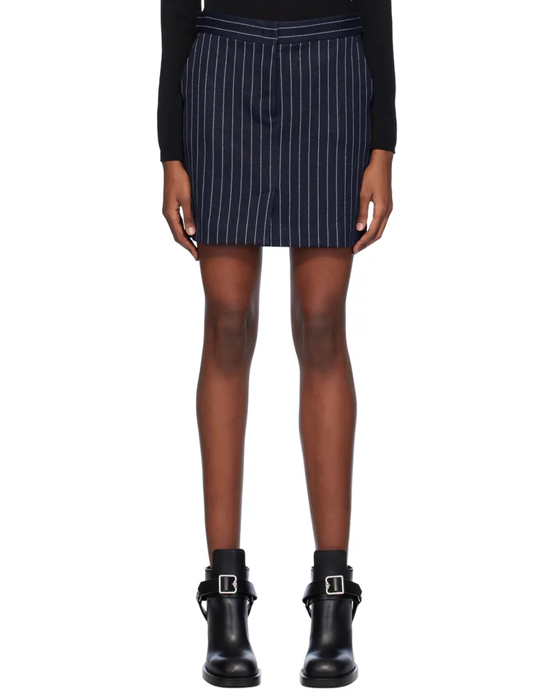 Max Mara Navy Kirsch Miniskirt 002