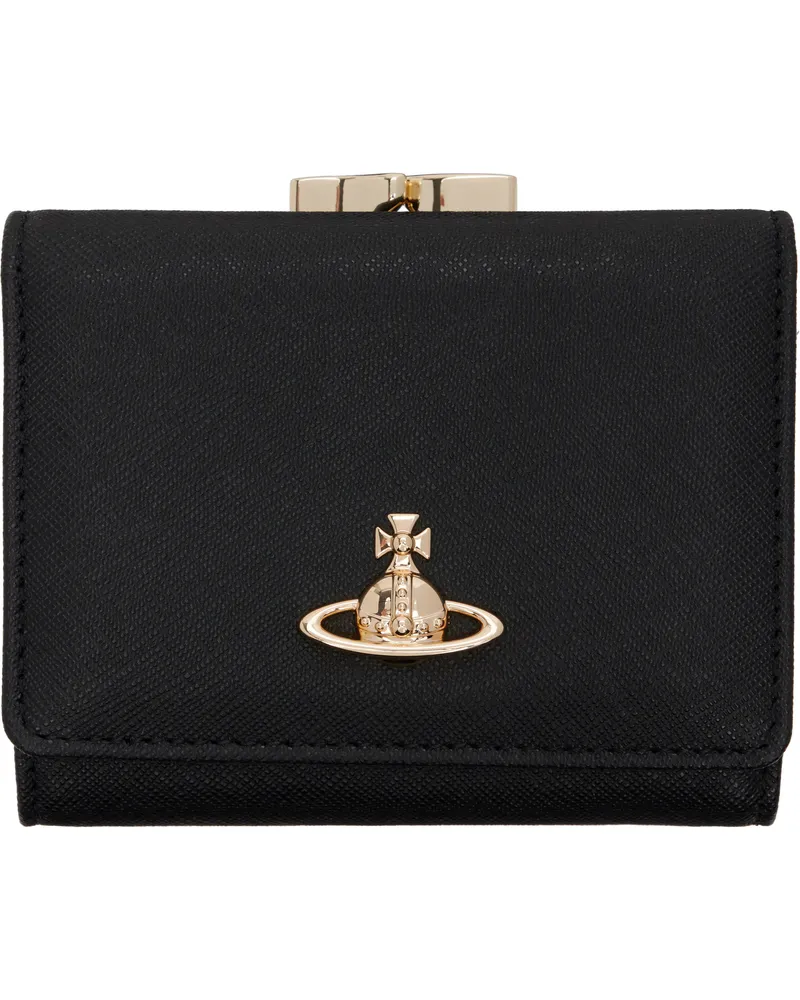 Vivienne Westwood Black Small Frame Wallet Aw24-black