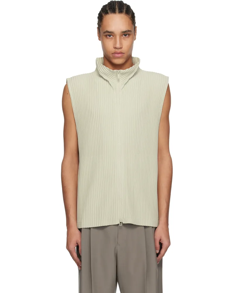 Issey Miyake Gray Monthly Color March Vest 17-frosty