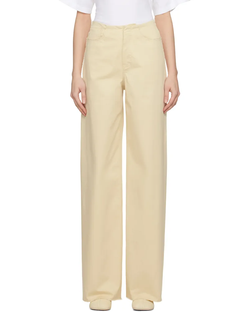 Maison Margiela Yellow Five-Pocket Trousers 107