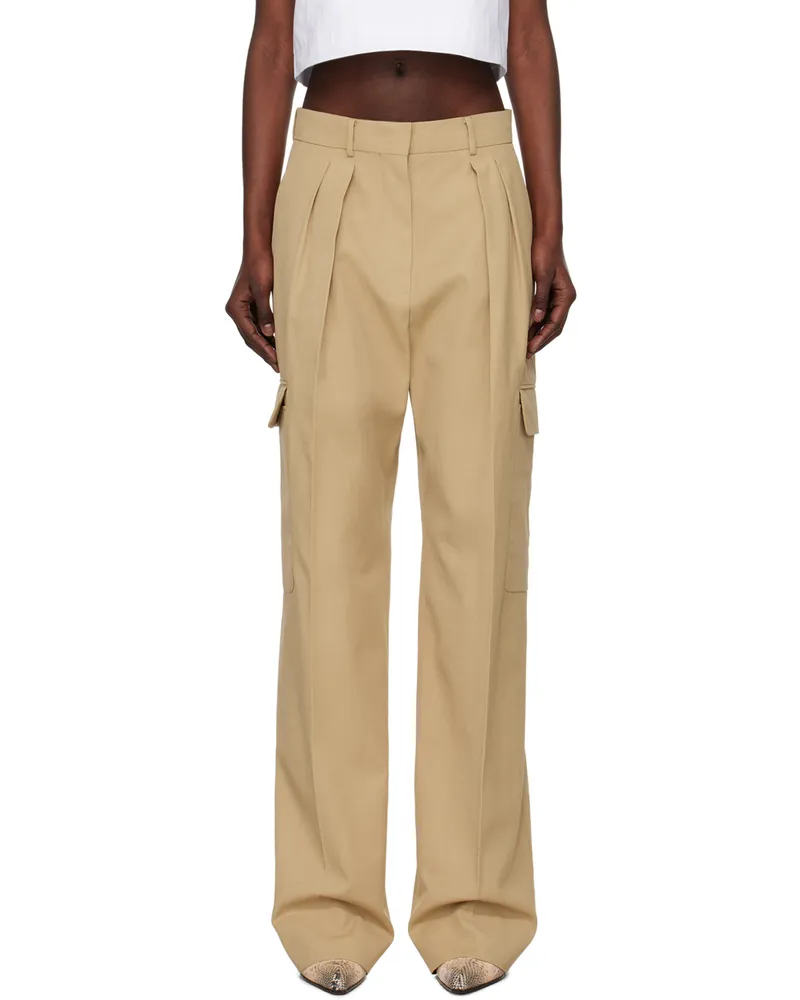 SPORTMAX Beige Jacopo Trousers 4