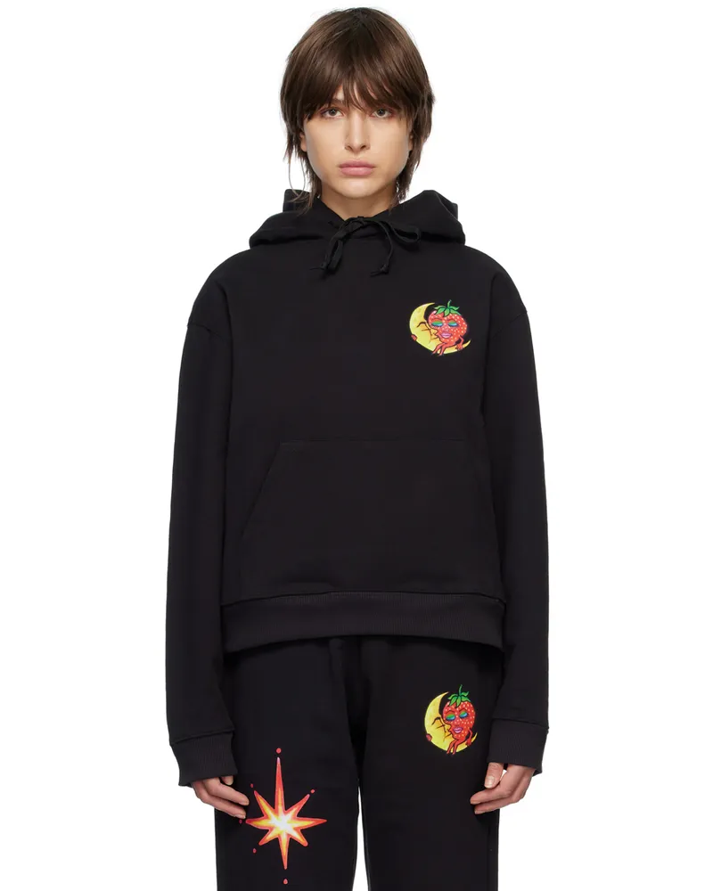 Sky High Farm Workwear Black Firework Hoodie 1