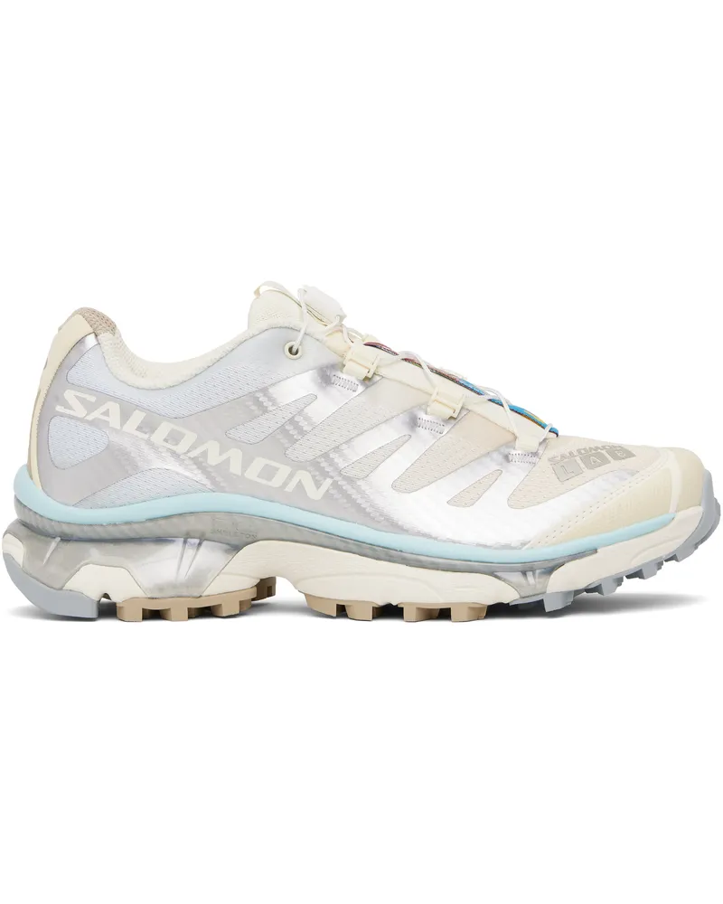 Salomon Silver & Beige XT-4 OG Sneakers Vanilla