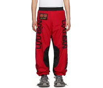 Red & Black Shell Sweatpants