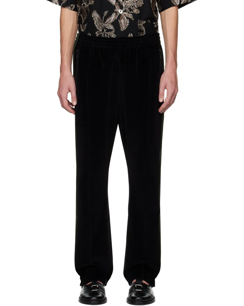 NEEDLES Black Narrow Track Pants C-black