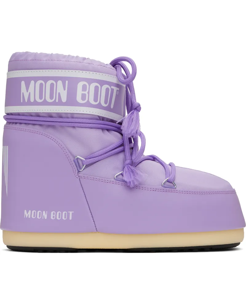 Moon Boot Purple Icon Low Nylon Boots E001