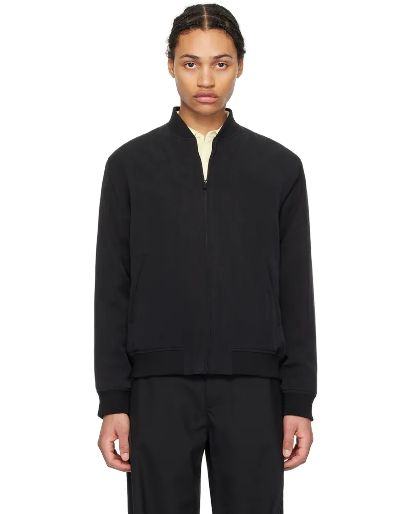 Theory Black Olivard Bomber Jacket