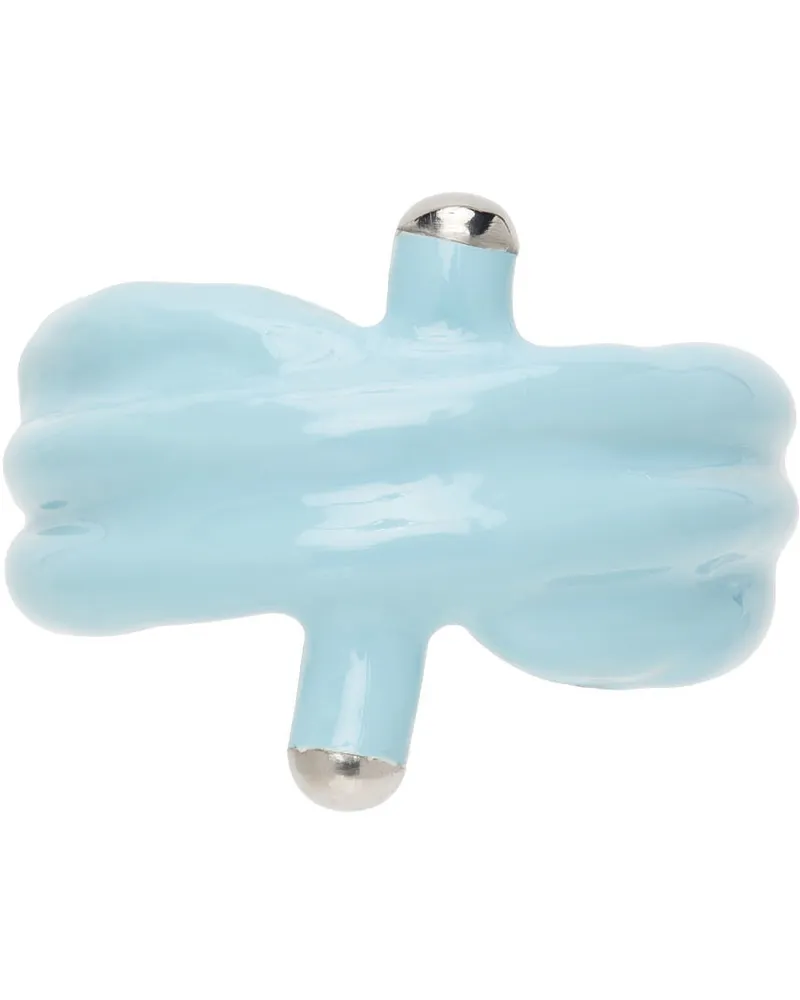 Marshall Columbia SSENSE Exclusive Blue Alan Crocetti Edition Double Knot Ring Blue