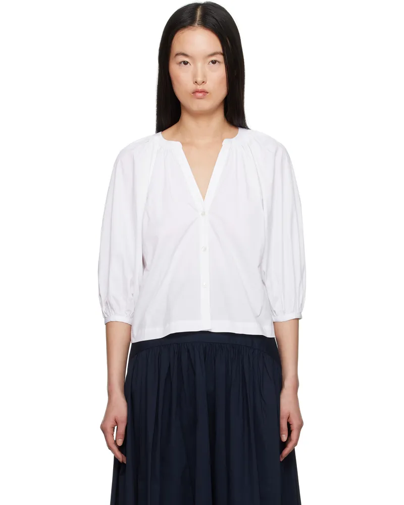 STAUD White Dill Blouse Wht