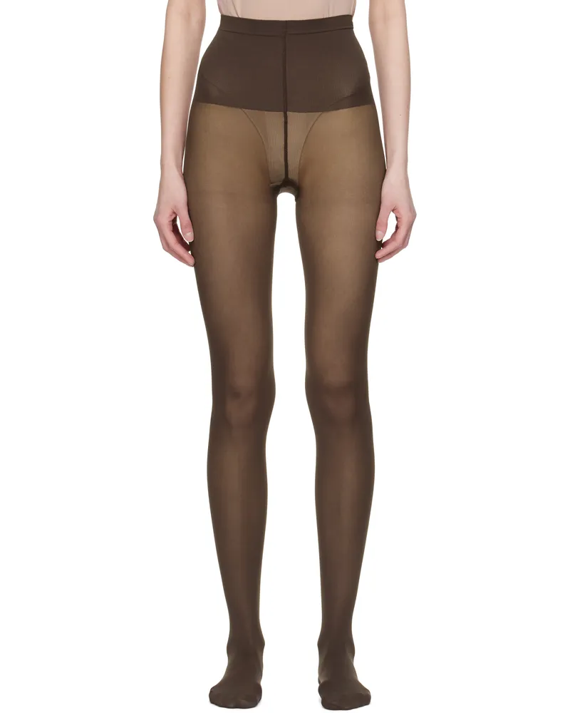 Swedish Stockings Brown Svea Premium Tights Dark