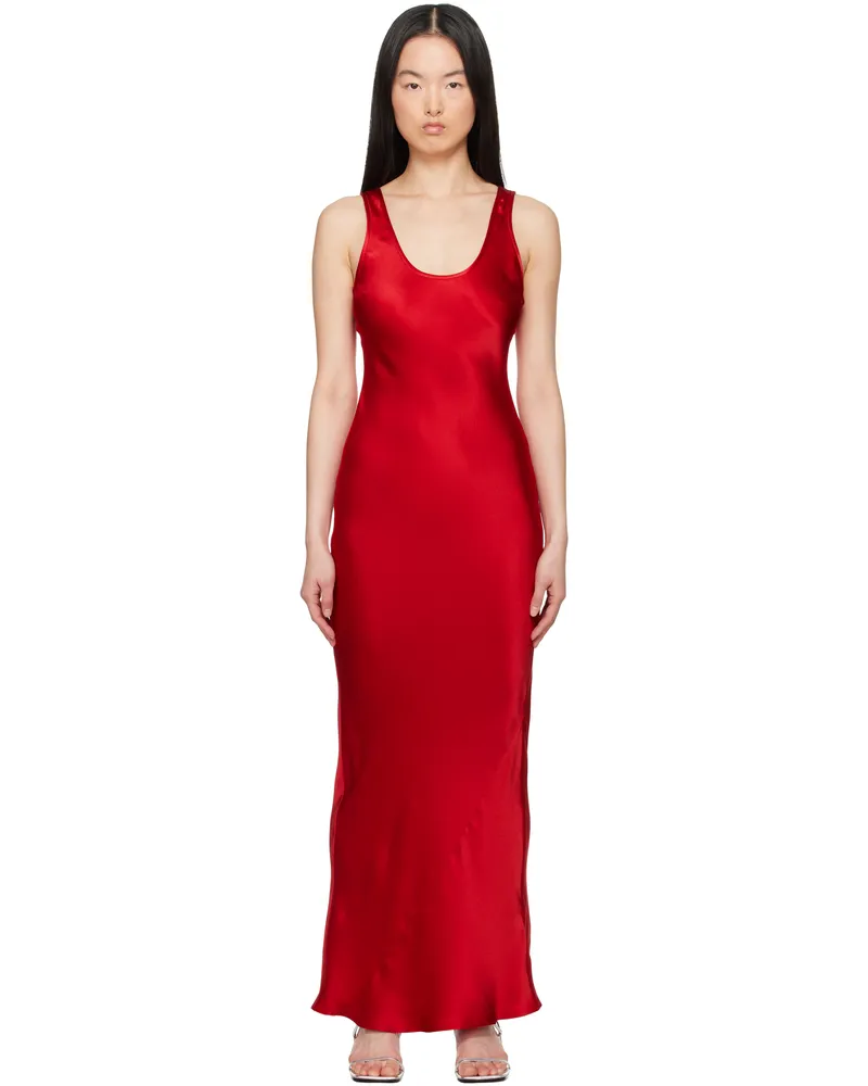 Anine Bing Red Alison Maxi Dress Red