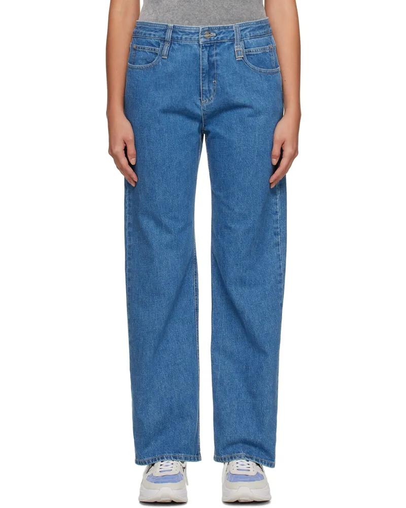 Wooyoungmi Blue Straight-Leg Jeans Blue