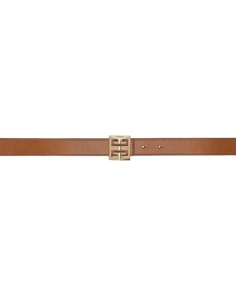 Givenchy Brown & Black Leather Reversible Belt 222-soft