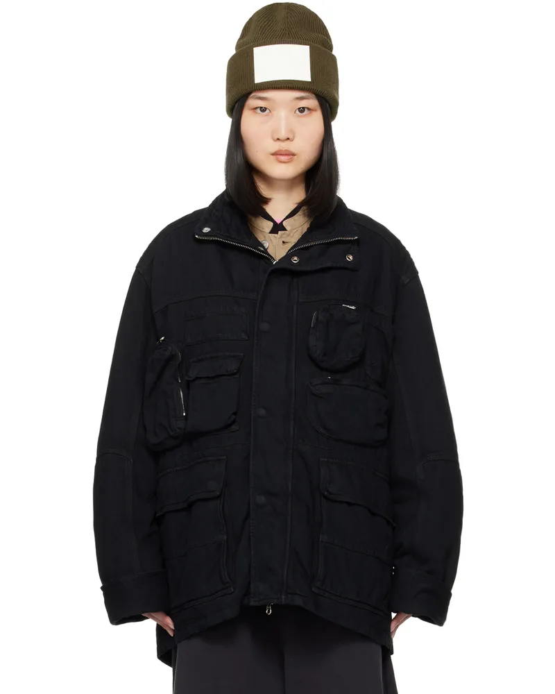 Maison Margiela Black Insulated Denim Jacket 900