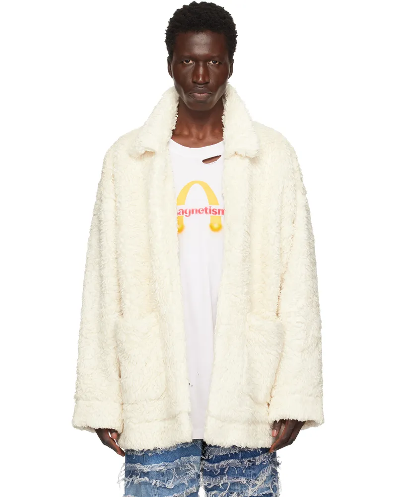 Doublet Off-White Hand-Painted Jacket Ivory