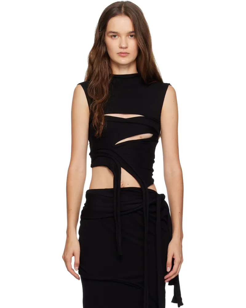 OTTOLINGER Black Cut Out Knit Top Blkpri