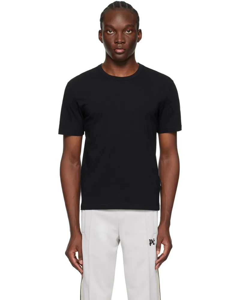 Palm Angels Three-Pack Black T-Shirts Black