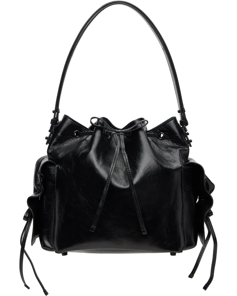 Acne Studios Black Multipocket Bucket Bag 900