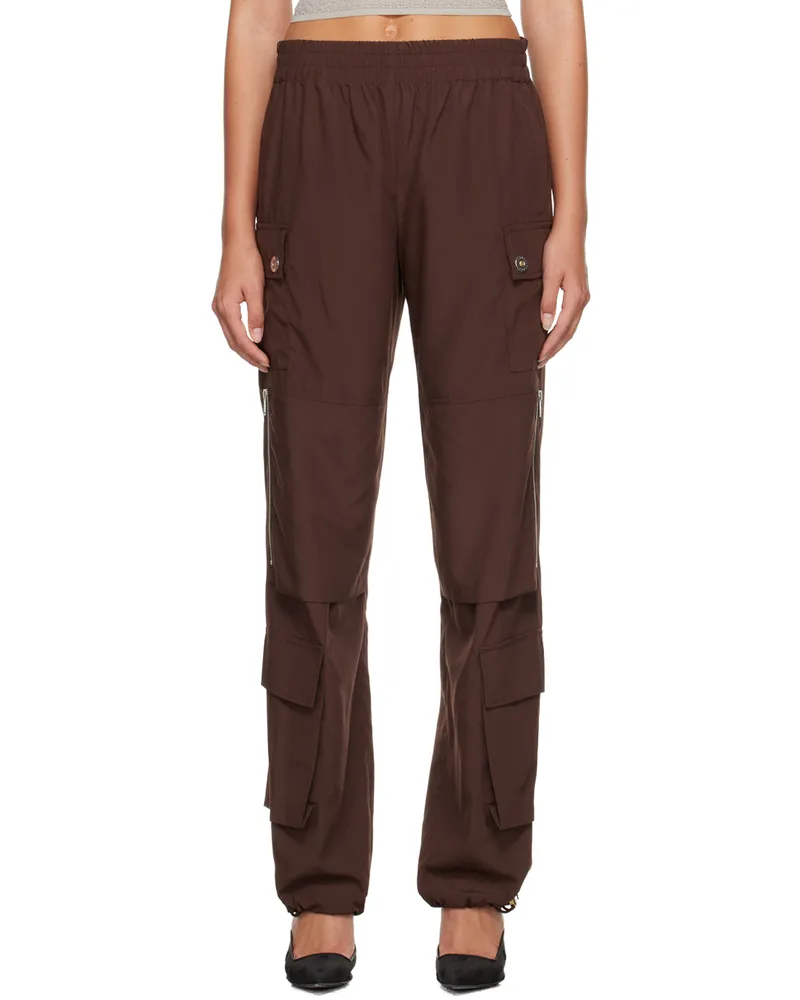 Dion Lee Brown Pocket Cargo Trousers Umber