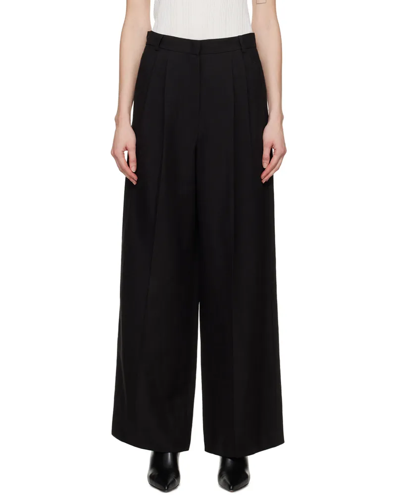 Max Mara Black Diletta Trousers 3