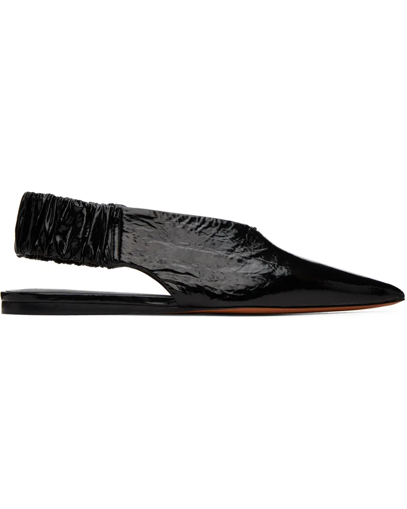 Proenza Schouler Black Spike Ballerina Flats 001