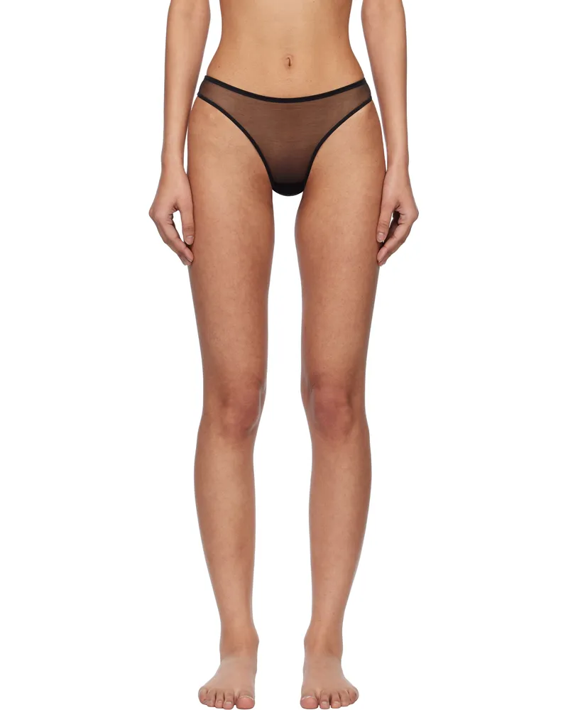 Agent Provocateur Black Lucky Thong 001