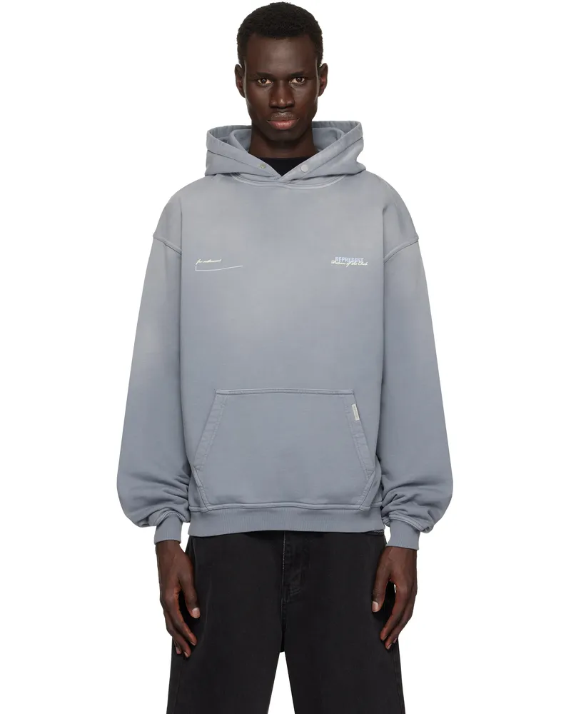 REPRESENT Gray 'Patron Of The Club' Hoodie Washed