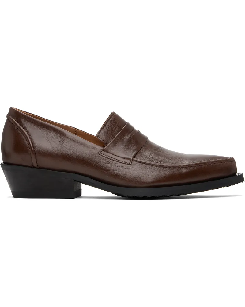 Our Legacy Brown Cypher Loafers Castagno