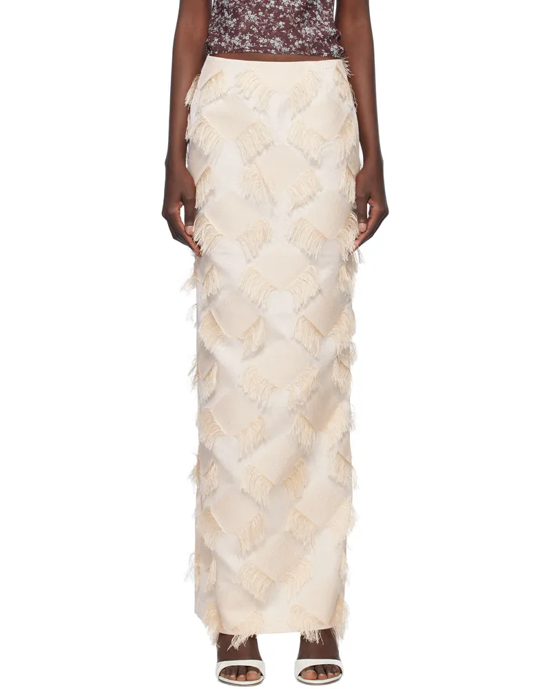 Paris Georgia Beige Iona Maxi Skirt Cream