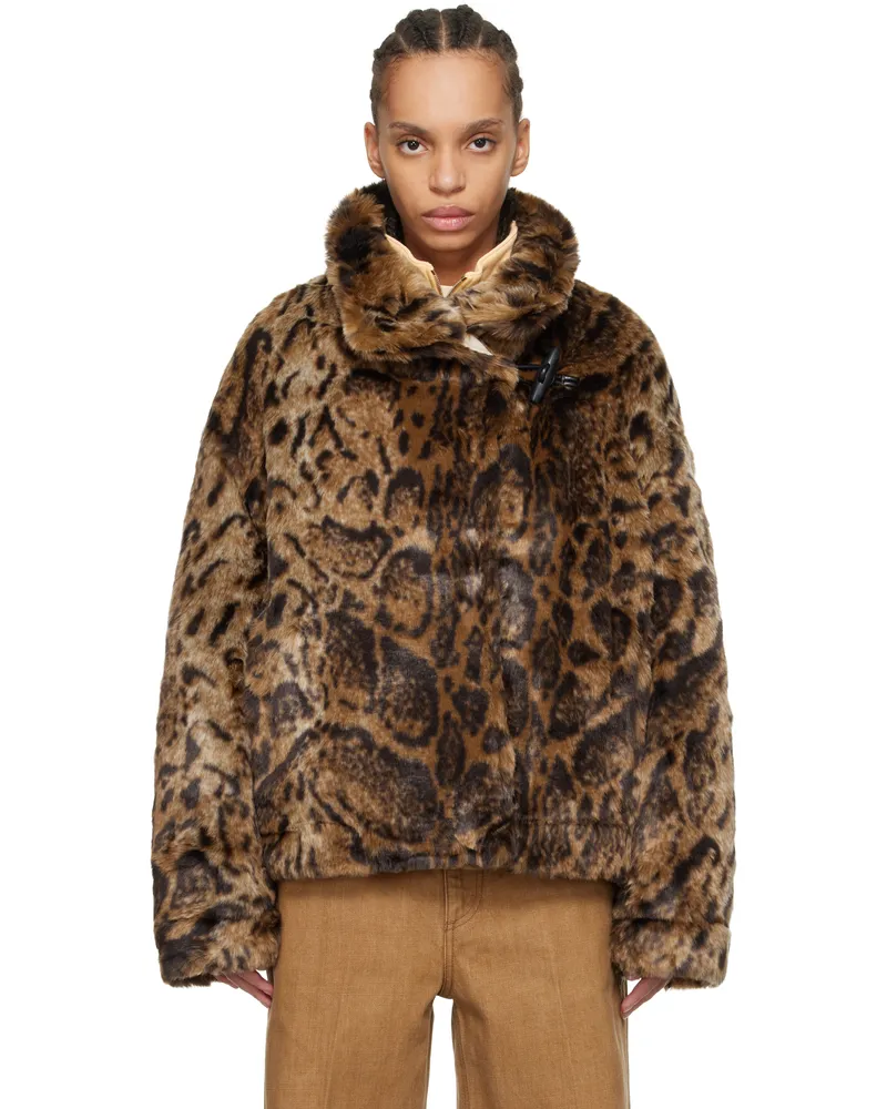 Jacquemus Brown 'The Fernando' Faux-Fur Jacket 876