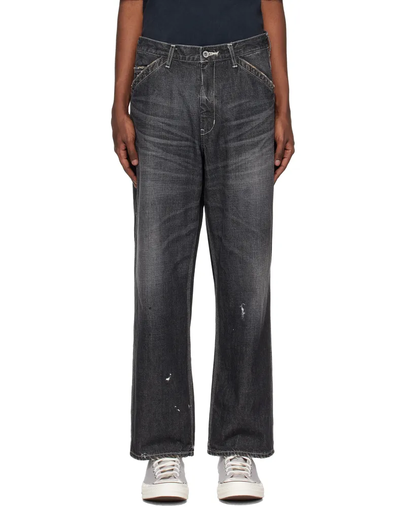 Neighborhood Black Washed Utility Jeans