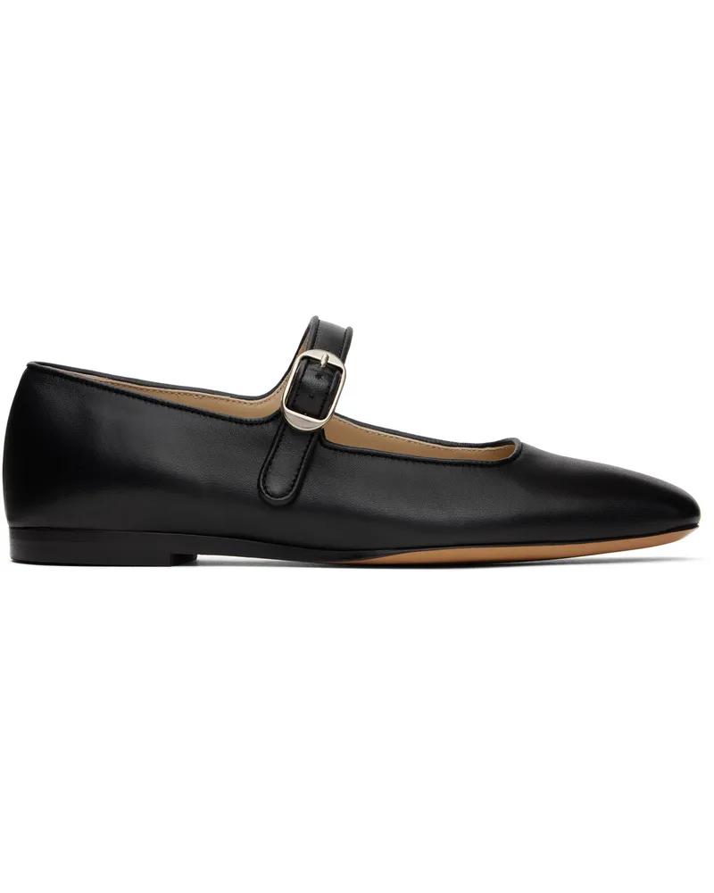 Le Monde Béryl Black Mary-Jane Ballerina Flats Black