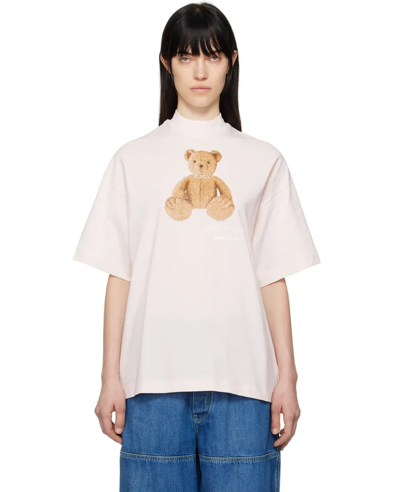 Palm Angels Pink 'Bear in Mind' Loose T-shirt Pink