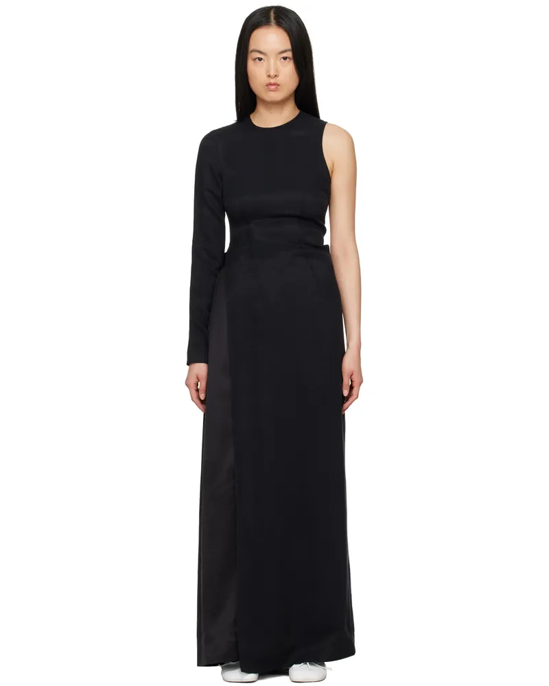 Maison Margiela Black Fluid Maxi Dress 900