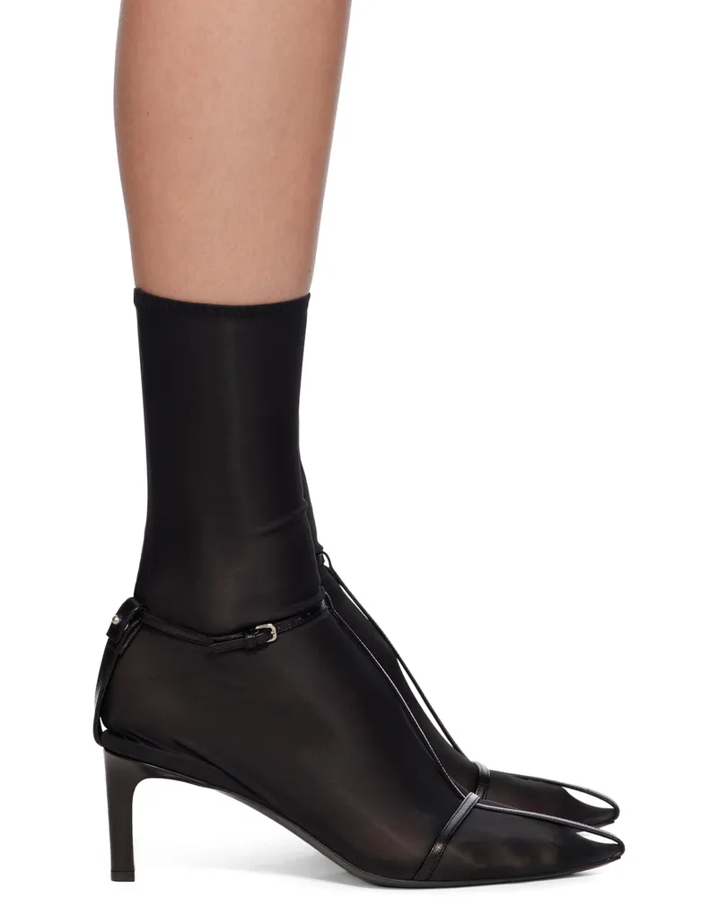 Jil Sander Black Ankle Boot Heels 001