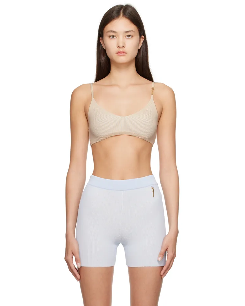 Jacquemus Beige Le Raphia 'Le Bandeau Pralu' Tank Top 150