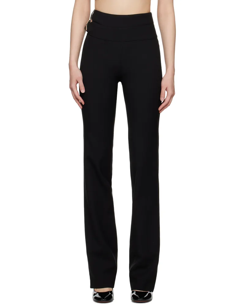Alaïa Black Double Belt Trousers 995