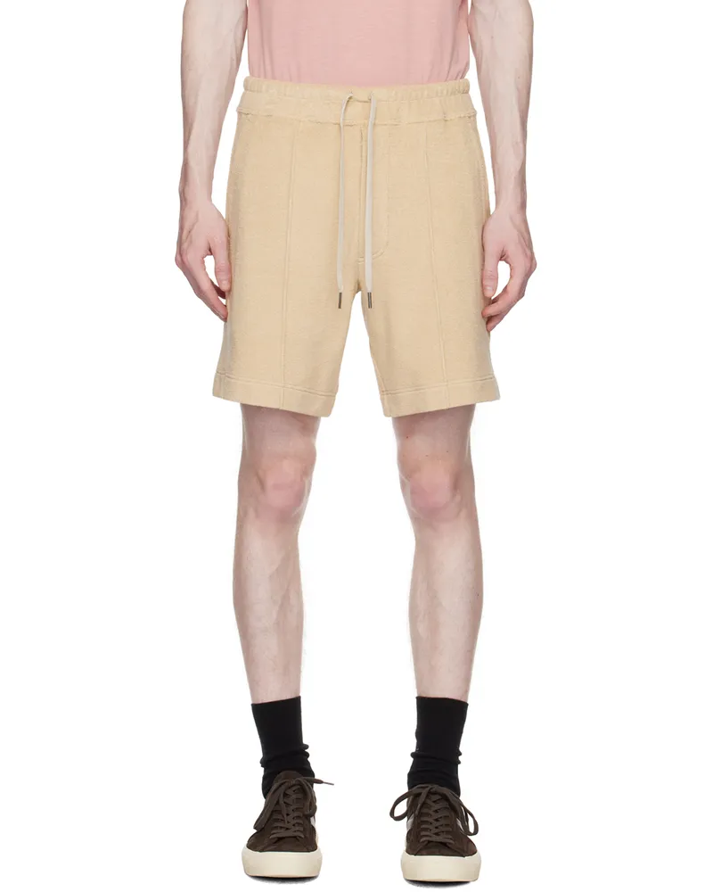 Tom Ford Beige Towelling Shorts Jb256
