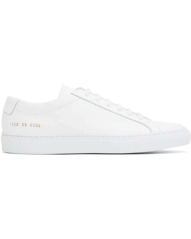 Common Projects White Original Achilles Low Sneakers *0506