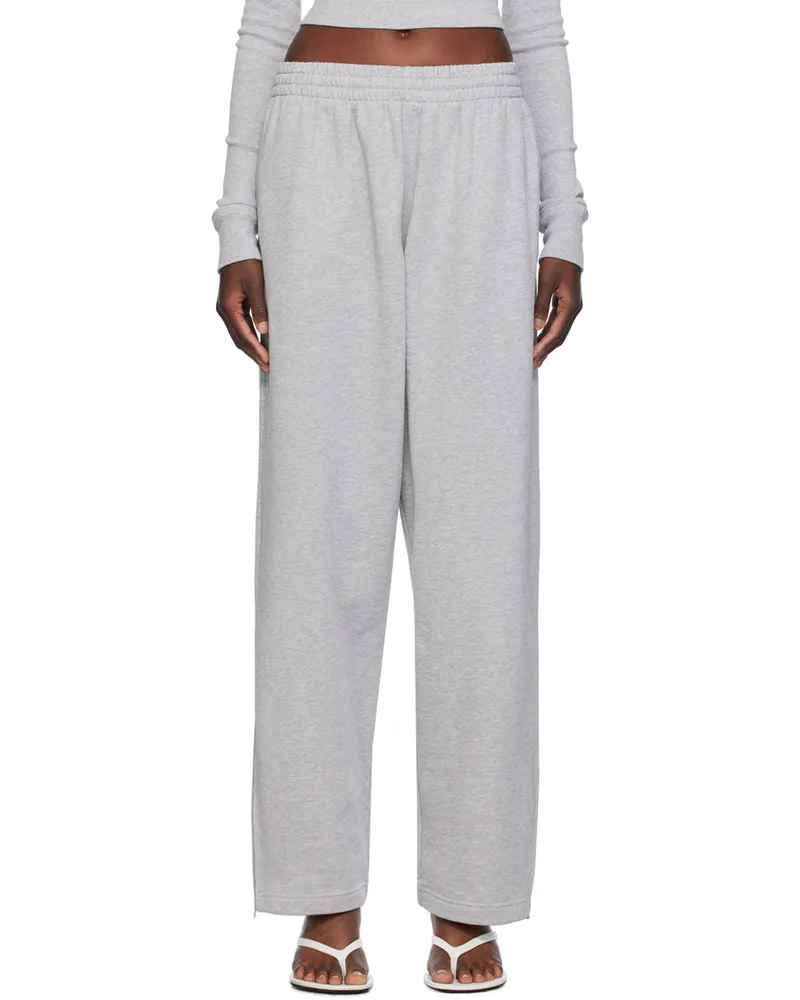 WARDROBE.NYC Gray Hailey Bieber Edition HB Track Pants Grey
