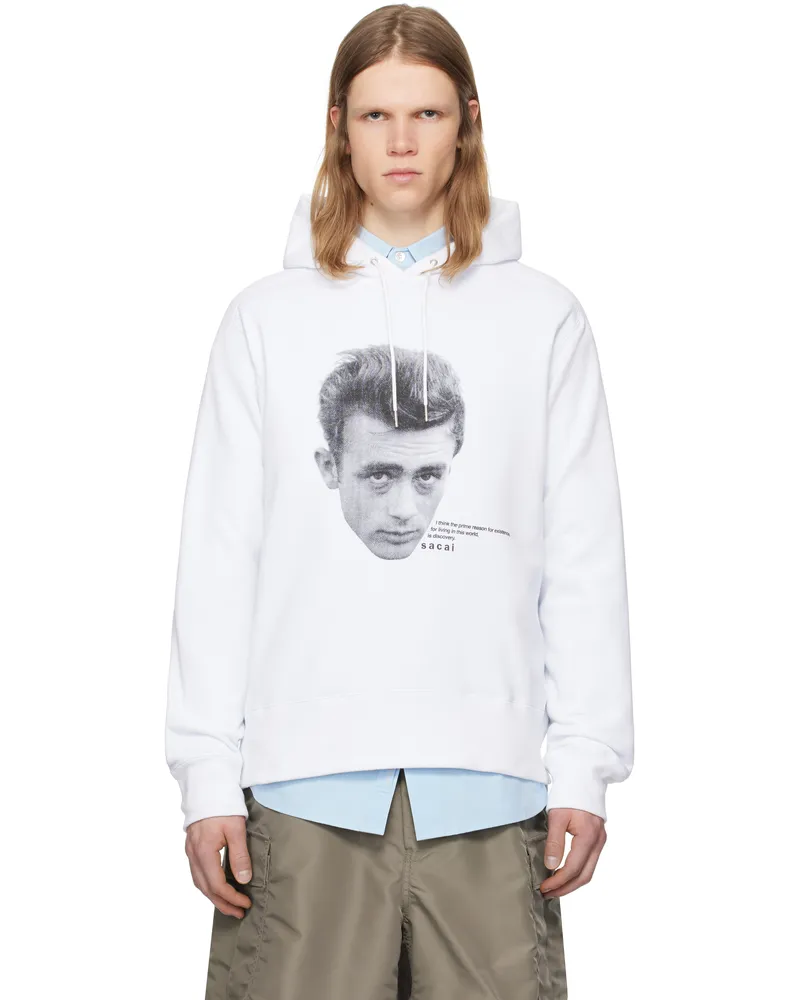 Sacai White 'James Dean' Hoodie 101