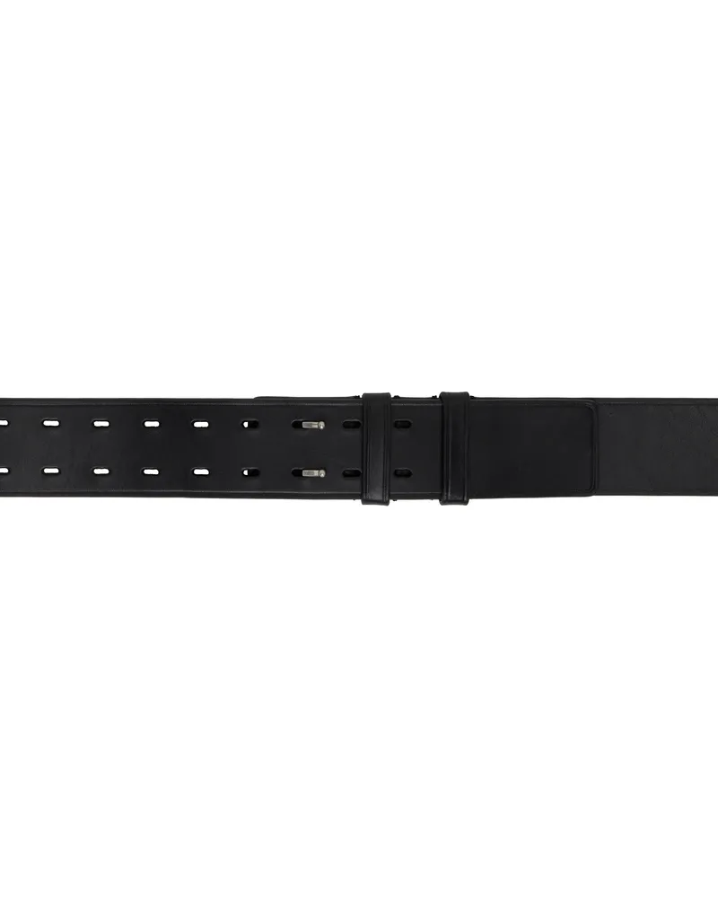Dries van Noten Black Leather Belt 900