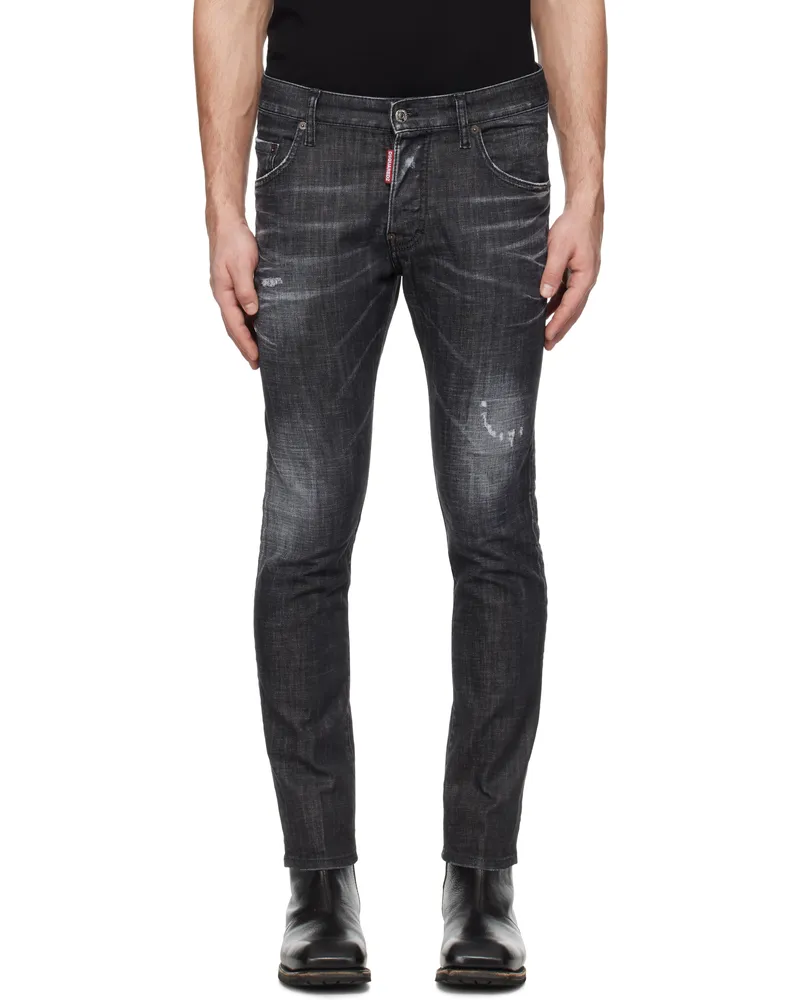 Dsquared2 Black Easy Wash Skater Jeans 900