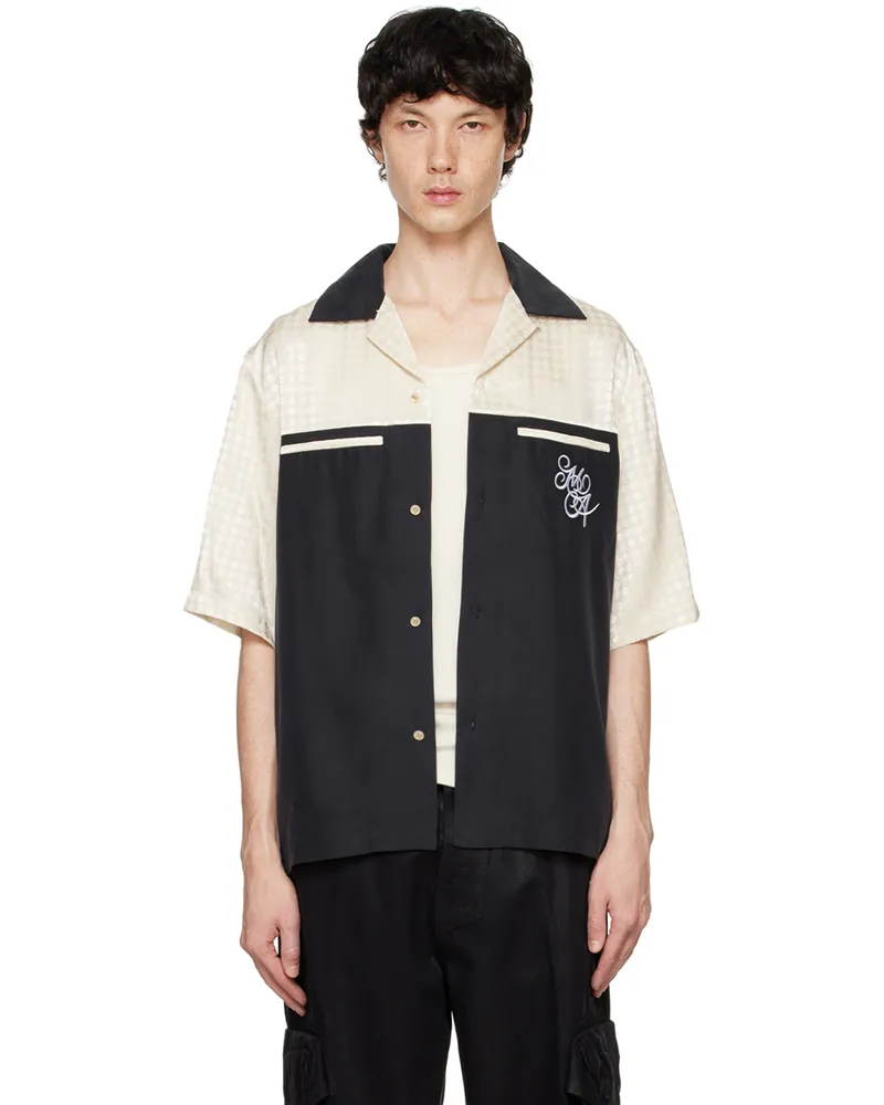 Amiri Black MA Quad Yoke Camp Shirt